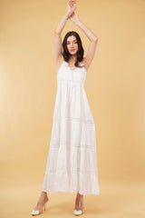 Myra Long A-Line Tier Dress