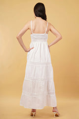 Myra Long A-Line Tier Dress