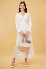 Miraj Long A-Line Tier Dress