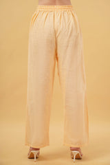 Amira Comfort Fit Peach Linen Pant