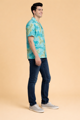 Ocean Blue Beach Shirt for Men