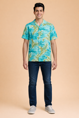 Ocean Blue Beach Shirt for Men