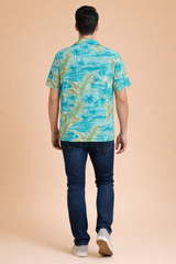 Ocean Blue Beach Shirt for Men