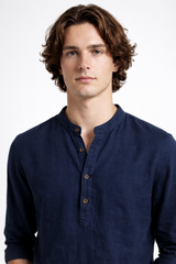 Saphire Leisure Linen Men Co-ord Set