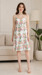 Florence White Padded Short Dress
