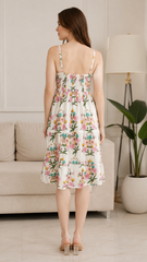 Florence White Padded Short Dress