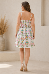 Florence White Padded Short Dress