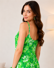 Emerald Lily Baby Doll Dress