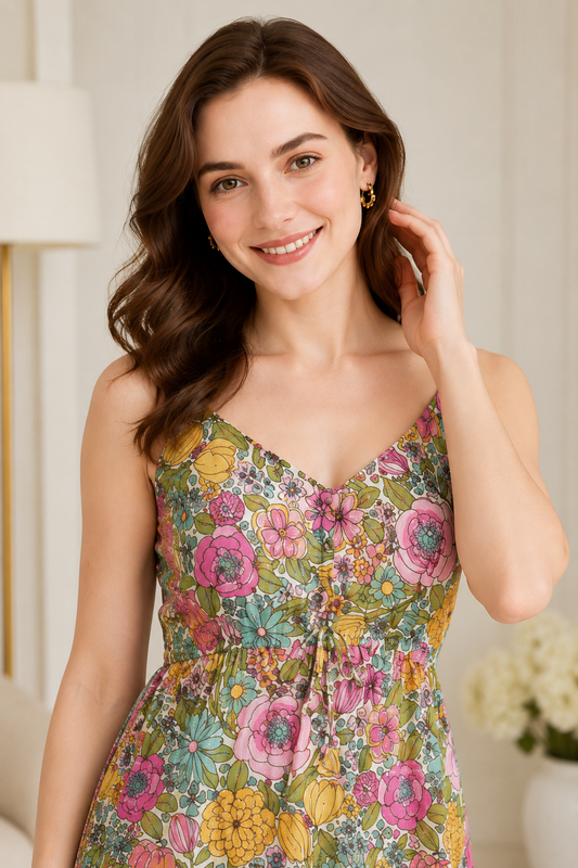 Florence Pink Padded Short Dress
