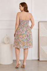 Florence Pink Padded Short Dress