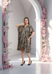 Golden Aurora Short Kaftan with strings on the inside                      