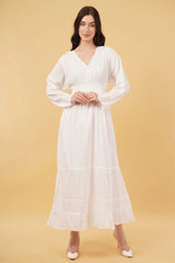 Miraj Long A-Line Tier Dress