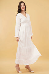 Miraj Long A-Line Tier Dress