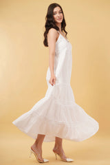 Myra Long A-Line Tier Dress