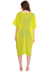 Neon Green Beach Kaftan