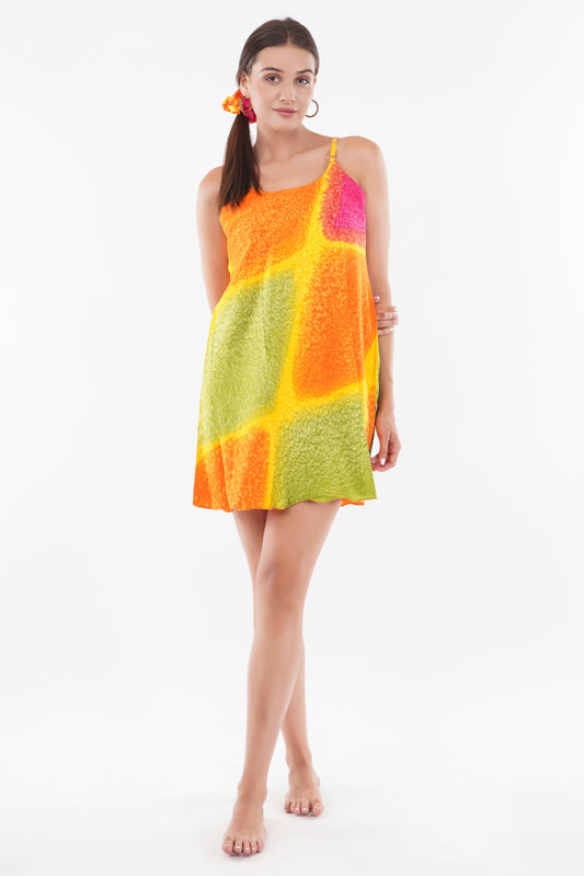 Summer Breeze Baby Doll Dress with Scrunchy