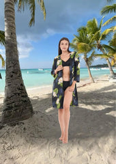 Tropical Paradise Front Open Kimono