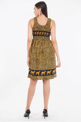 Tiger print Short Smock Dress      