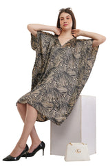 Golden Aurora Short Kaftan with strings on the inside                      