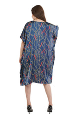 Sapphire Short Kaftan with strings on the inside                     