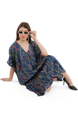 Sapphire Short Kaftan with strings on the inside                     