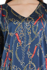 Blossom Long Kaftan with strings on the inside               