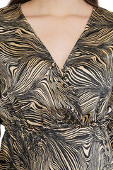 Selena Flared Long A-Line Tier Dress