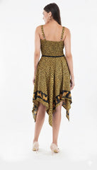 Tropical Tigeress Smock Flare Dress