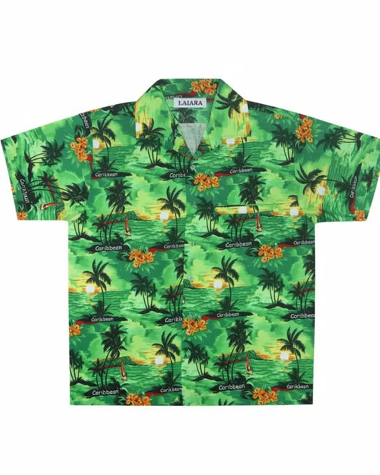 Sage Green Beach Shirt for Men